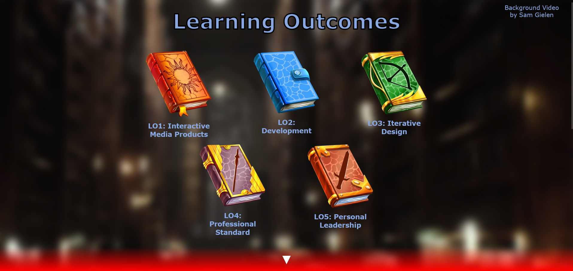 The front page of portfolio